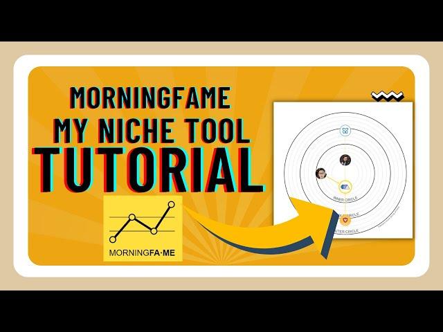 Morningfame My Niche Tool   Must have for small channels