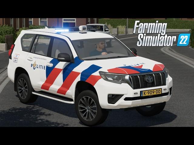 FS22 - Toyota Land Cruiser Politie - POLICE Car mod for Farming Simulator 2022 Roleplay