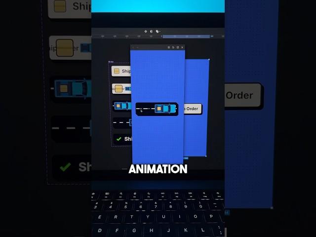 Intuitive Order Button animation in #figma  