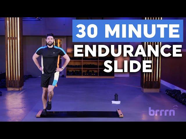 30 Minute Endurance Slide Board Workout with Core Focus