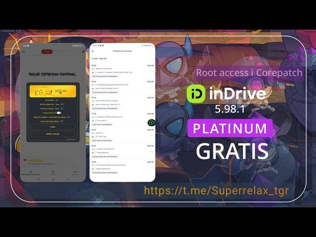 Super Relax - Mod indriver 5.98.1 (Autobid tingkat dasar-platinum) GRATIS