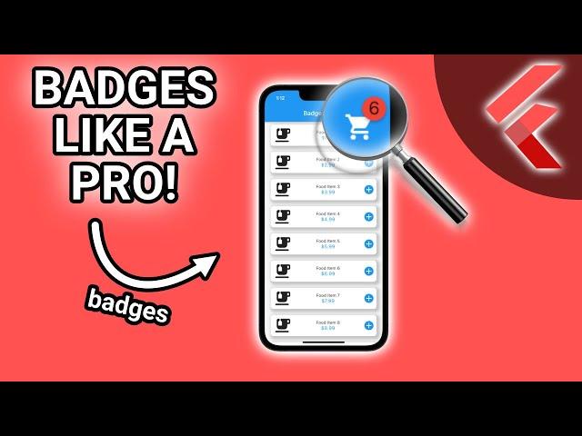 Show As Many Badges As You Want In Your Flutter App  (badges) #Flutter #AppDevelopment