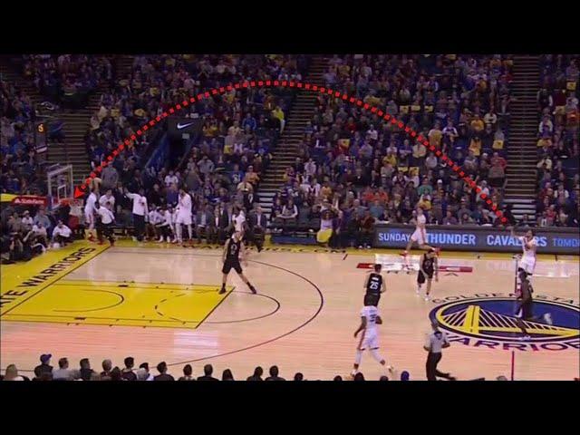 Stephen Curry threes but they get increasingly more ridiculous