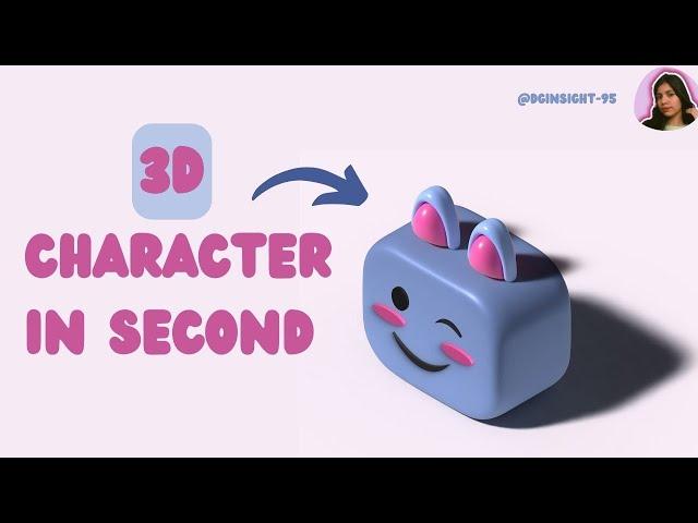 HOW TO MAKE A 3D CHARACTER IN ADOBE ILLUSTRATOR | IN SECONDS | ILLUSTRATOR TUTORIAL