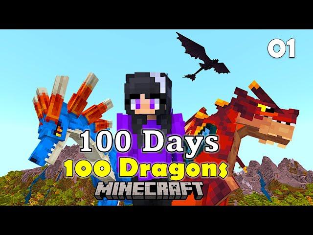 100 Days Taming 100 Dragons in Minecraft / Epi. 01: Dying a lot to Dragons