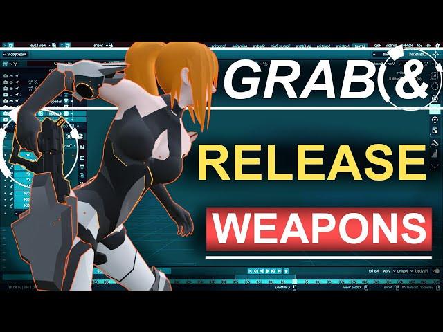 Blender 2.83 : Grab & Release Weapons (In 60 Seconds!!!)