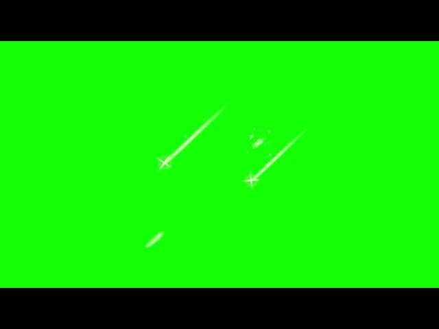 Green Screen Meteor shower 6 | Free Download