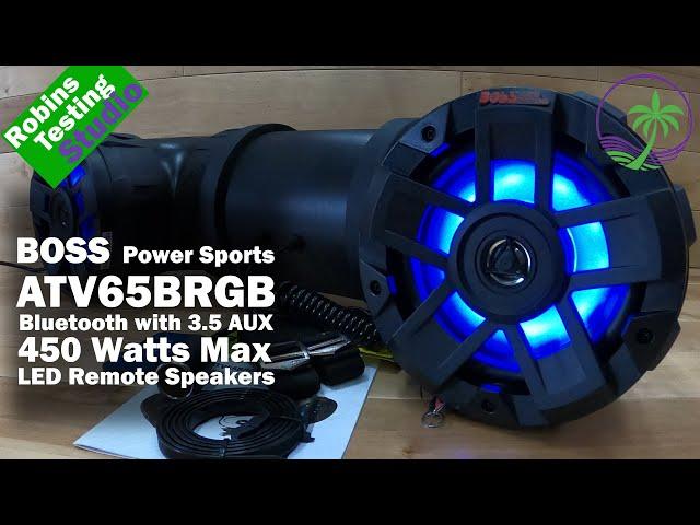 BOSS AUDIO ATV65BRGB 450 Watt Weatherproof Powersports Plug and Play Audio System with 6.5" Speakers
