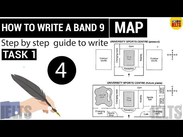 IELTS Writing Task 1 MAP: Lesson 4: How to Write a Band 9 | Step by step