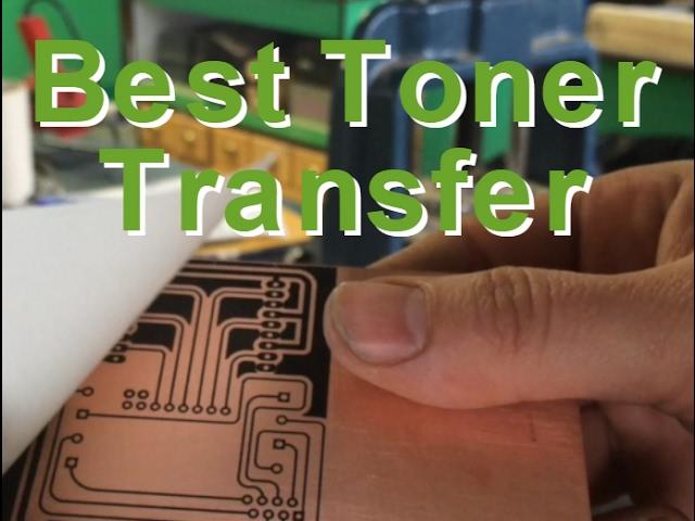 DIY New PCB Toner Transfer -- NO Soaking, Just peel off backing