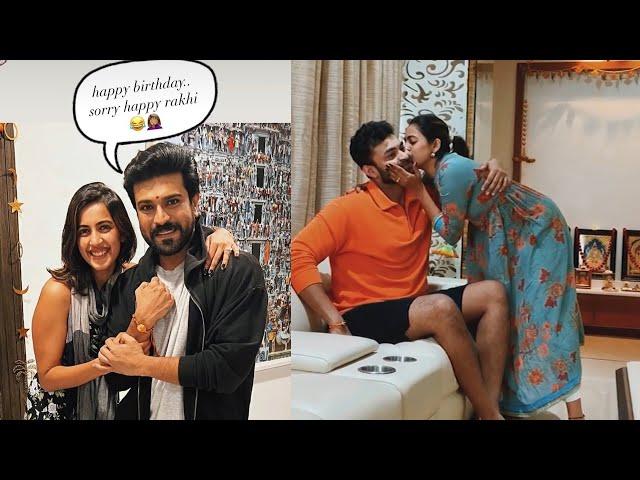 Ram Charan & Varun Tej and Niharika Konidela Raksha Bandhan Celebrations | #HappyRakshaBandhan