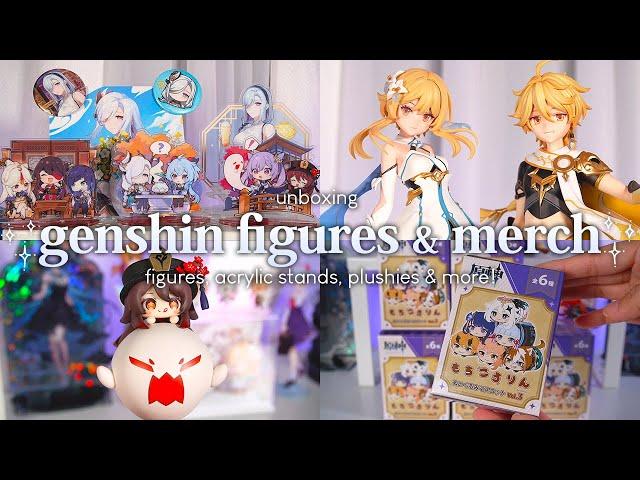 More Genshin Impact Figures & Merch! // Unboxing Figures, Acrylic Stands, Plushies & More!