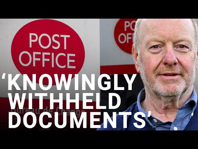 Post Office 'knowingly withheld' defence evidence from sub-postmasters | Forensic Auditor