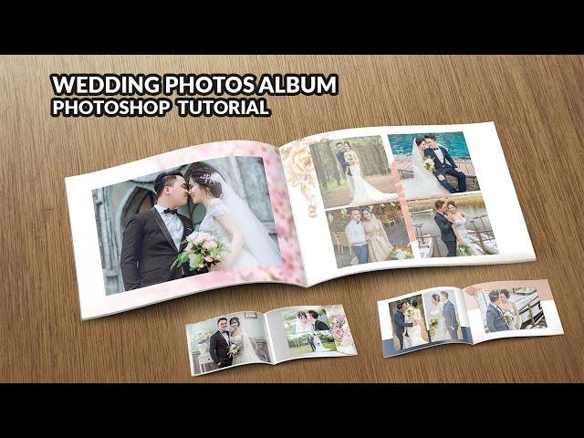 How to Design a Photo Album | Photo Album Design in Photoshop | wedding Photo Album Design