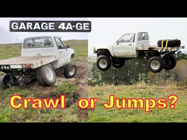 4AGE Hilux  Jumps & Ghost crawling