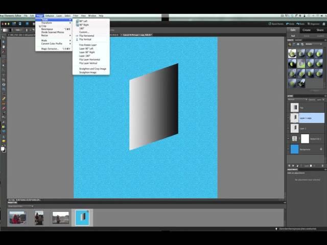 Photoshop Elements 3D Photo Cube Effect