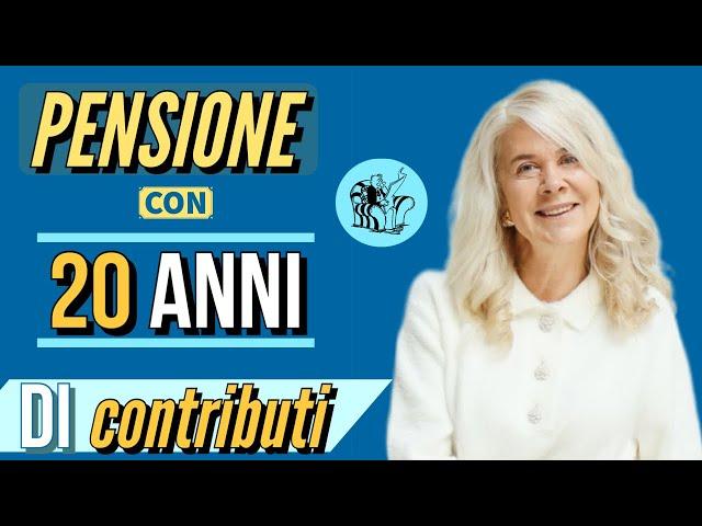 IN PENSIONE CON 20 ANNI DI CONTRIBUTI  QUANTO SI PERCEPISCE?  