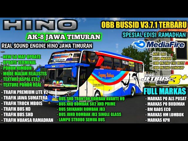 UPDATE OBB BUSSID V3.7.1 SOUND HINO AK8 JAWA TIMURAN NO PW | GRAFIK HD | BUS SIMULATOR INDONESIA