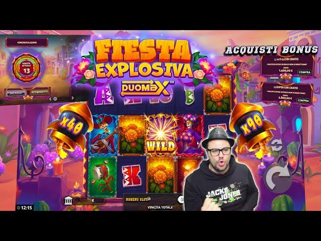 MORENO SLOT ONLINE  - Provo la Nuova FIESTA EXPLOSIVA DUOMAX  con Acquisti BONUS 