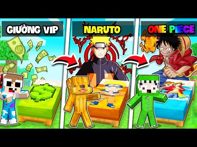 KHANGG BEDWARS THỬ THÁCH 24H SỞ HỮU GIƯỜNG ANIME VIP NHẤT MINECRAFT *GIƯỜNG NARUTO VS ONE PIECE ??