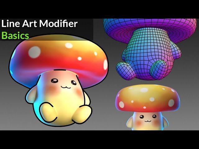 Create an outline with the Line Art Modifier | Blender Secrets