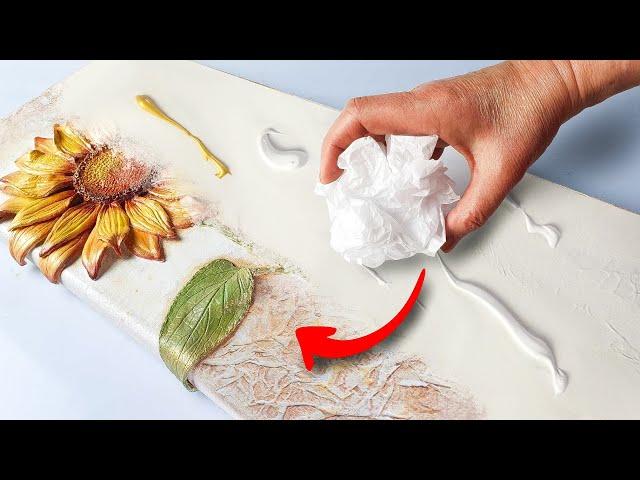 UNDERRATED Texture Technique! Unbelievably Simple = STUNNING Result Sunflower Tutorial | AB Creative