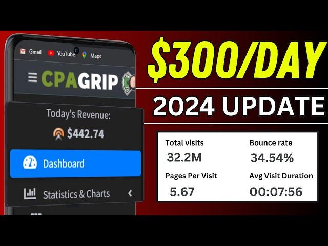 NEW! CPA Marketing FREE Method To Make +$300/DAY Make Money With CPA Marketing Using CPAGrip