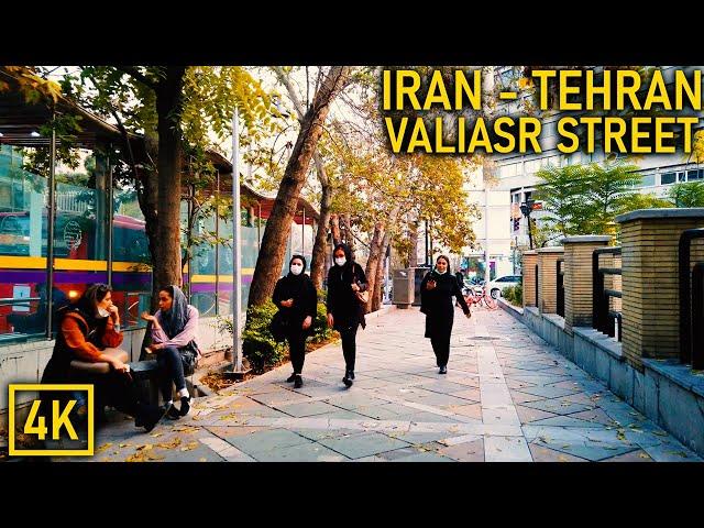 Walking in Tehran 4K - Valiasr Street | تهران - خیابان ولیعصر (میدان ونک تا خیابان بهشتی)