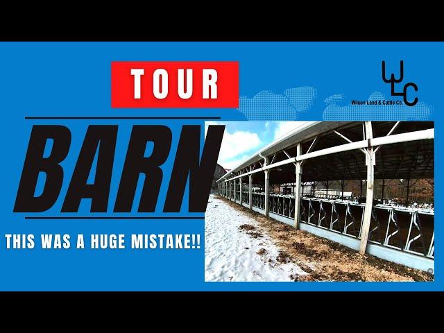 Tour of our Livestock Barn. Think twice before building one.