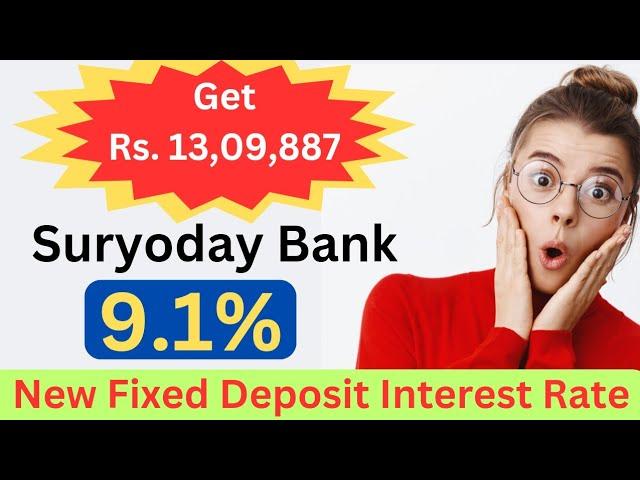 FIXED DEPOSIT : Double your money easily | Suryoday Bank new fd rates | Best bank for fixed deposit