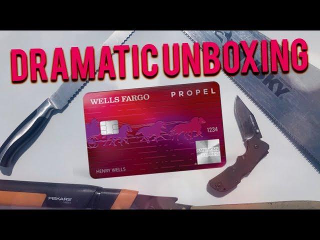 Wells Fargo Propel Credit Card - Most DRAMATIC UNBOXING EVER!!!!