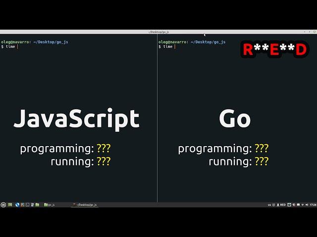 JavaScript vs Go - side by side comparison