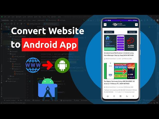 How to Convert Your Website to Android App - Android Studio WebView