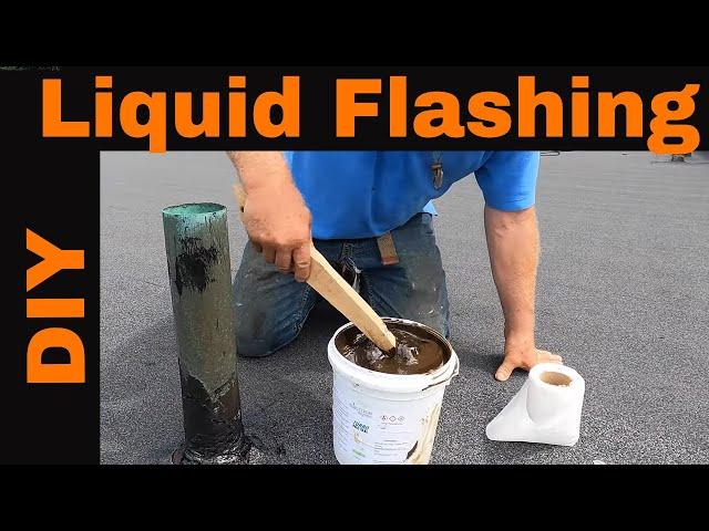 Cheap, Easy, DIY Liquid Flashing for Vents, Walls and vent pipes, Flat Roof Repairs/ Patch Leaks