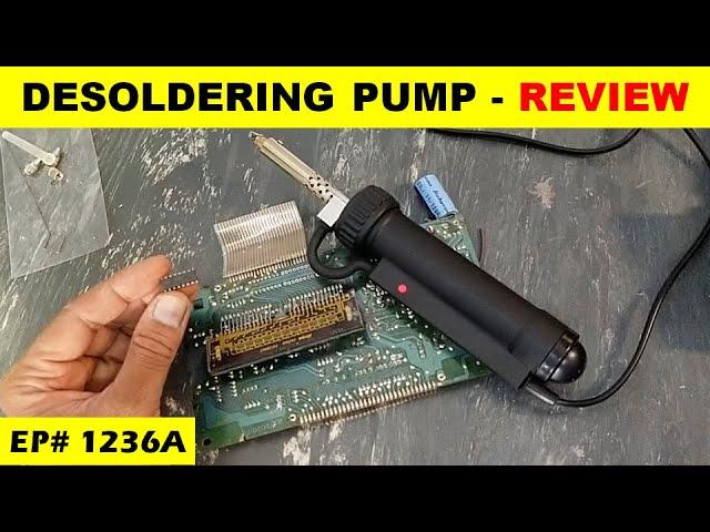 {1236A} Desoldering Sucker, Electric solder vacuum sucker REVIEW