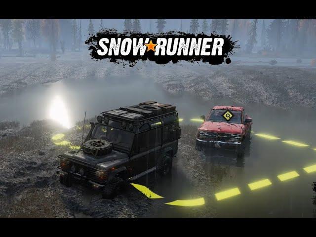 SNOWRUNNER - Drowned Scout Truck Task in Black River