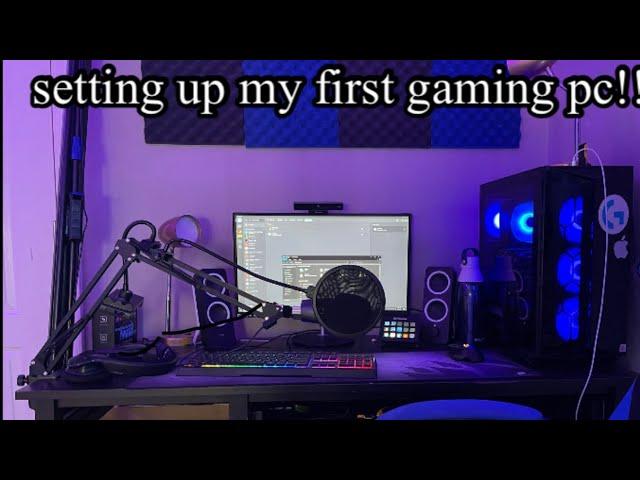 Unboxing my first gaming pc!!