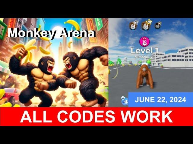 *All CODES WORK* Monkey Arena ROBLOX, June 22, 2024