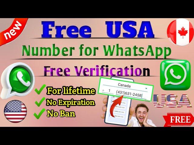 How to Get Free USA And Canada Number for WhatsApp Verification