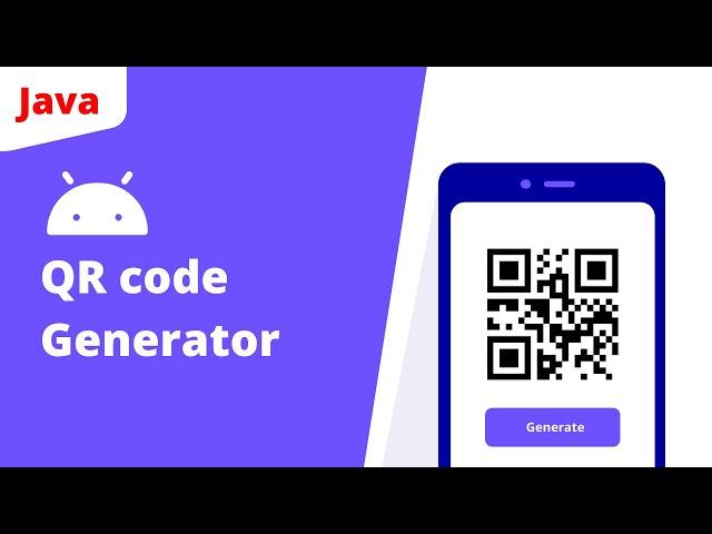 QR Code Generator App in Android using Java | #android #java #qrcode #app