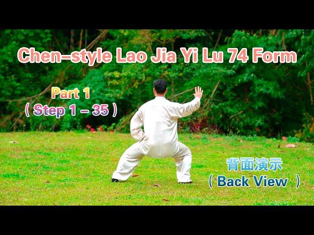 Chen-style Tai Chi Lao Jia Yi Lu 74 Form (Back View) Old Frame First Routine 陈氏太极老架一路74 (背面) -Part 1