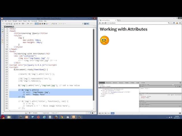 Beginner jQuery Tutorial 15 - Manipulating attributes
