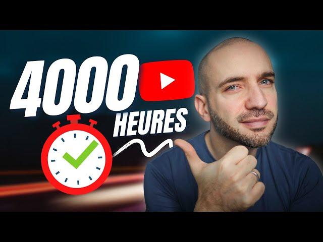 Monétisation Youtube | Atteindre les 4000 heures de visionnage rapidement