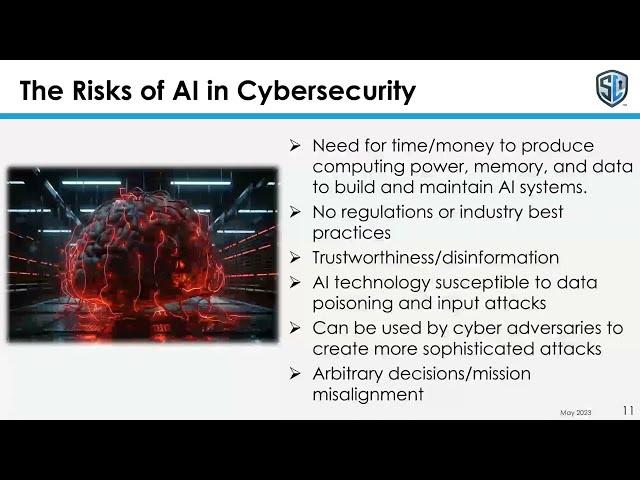 Risks of AI in Cybersecurity  - Artificial Intelligence: AI and the Cyber Threat Frontier