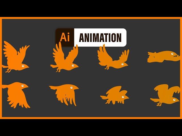 ANIMATION in ILLUSTRATOR - making gifs in Illustrator? Yes, you can! (1 min tutorial)