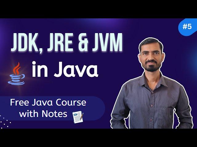 #5 JDK, JRE and JVM in Java (Hindi)