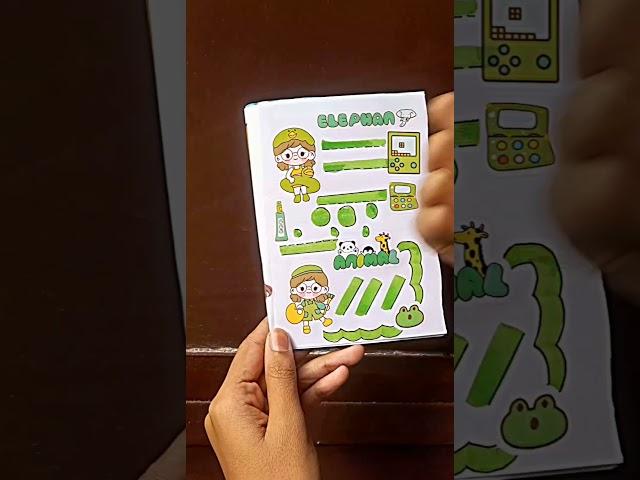 #Journaling #DIY#Handmade #Homemade#Vanya#Publicfuture #Shorts#Papercraft#Idea#Green #Cute#Stickers