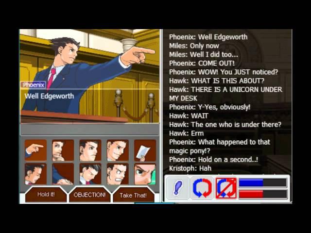 Phoenix Wright Online - public test (Trixie-prosecutor included)