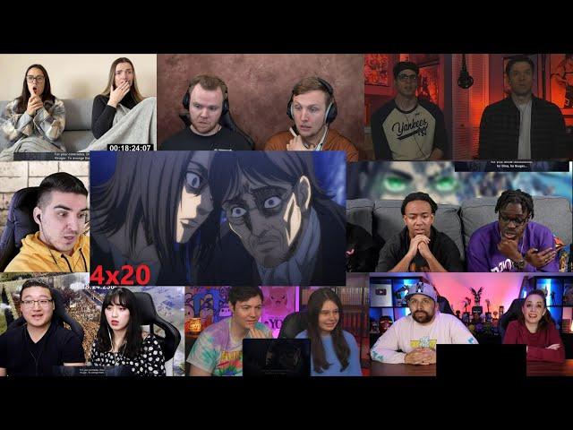 Attack On Titan 4x20 Reaction Mashup | Eren is Plotting ? 