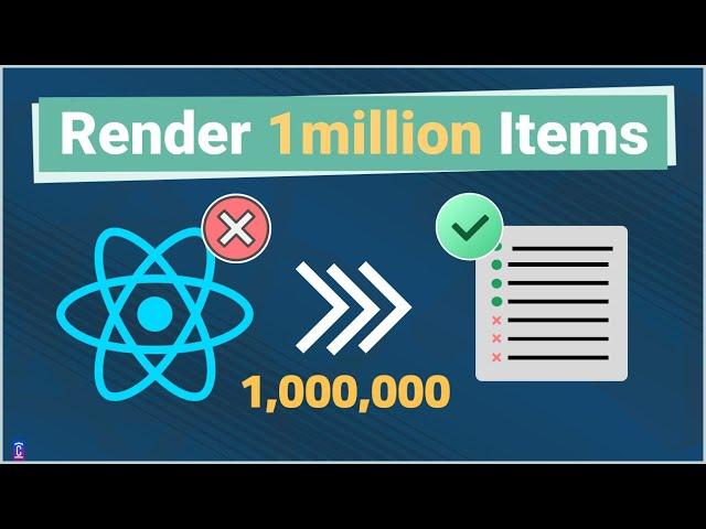 Can React.js Render 1,000,000 Elements?